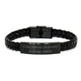 thumbnail image 1 of Embroidery Gifts For Friends, A Day Without, Reusable Embroidery Braided Leather Bracelet, Engraved Bracelet From Friends, Funny engraved bracelet gift ideas, Funny sayings for engraved bracelets,, 1 of 1