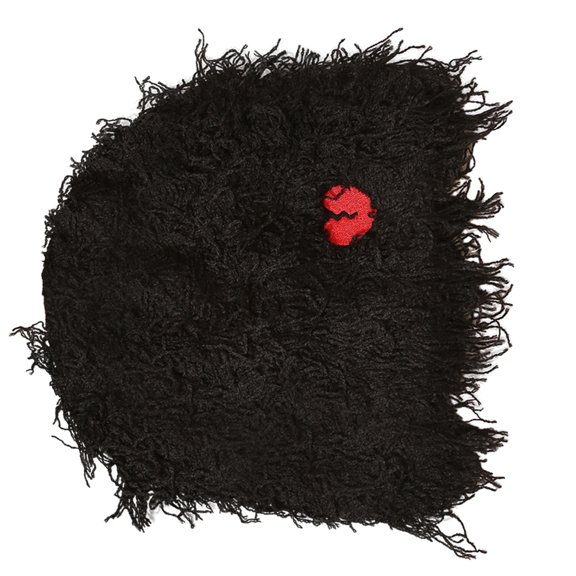 Embroidery Heart Pattern Handmade Hat Soft Winter Warmer Knitted Hat Cold Winter Presents for Students Teenagers