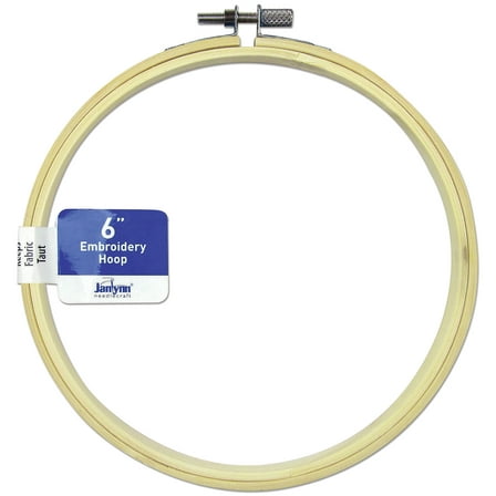 Janlynn Wood Embroidery Hoop 6"-Natural