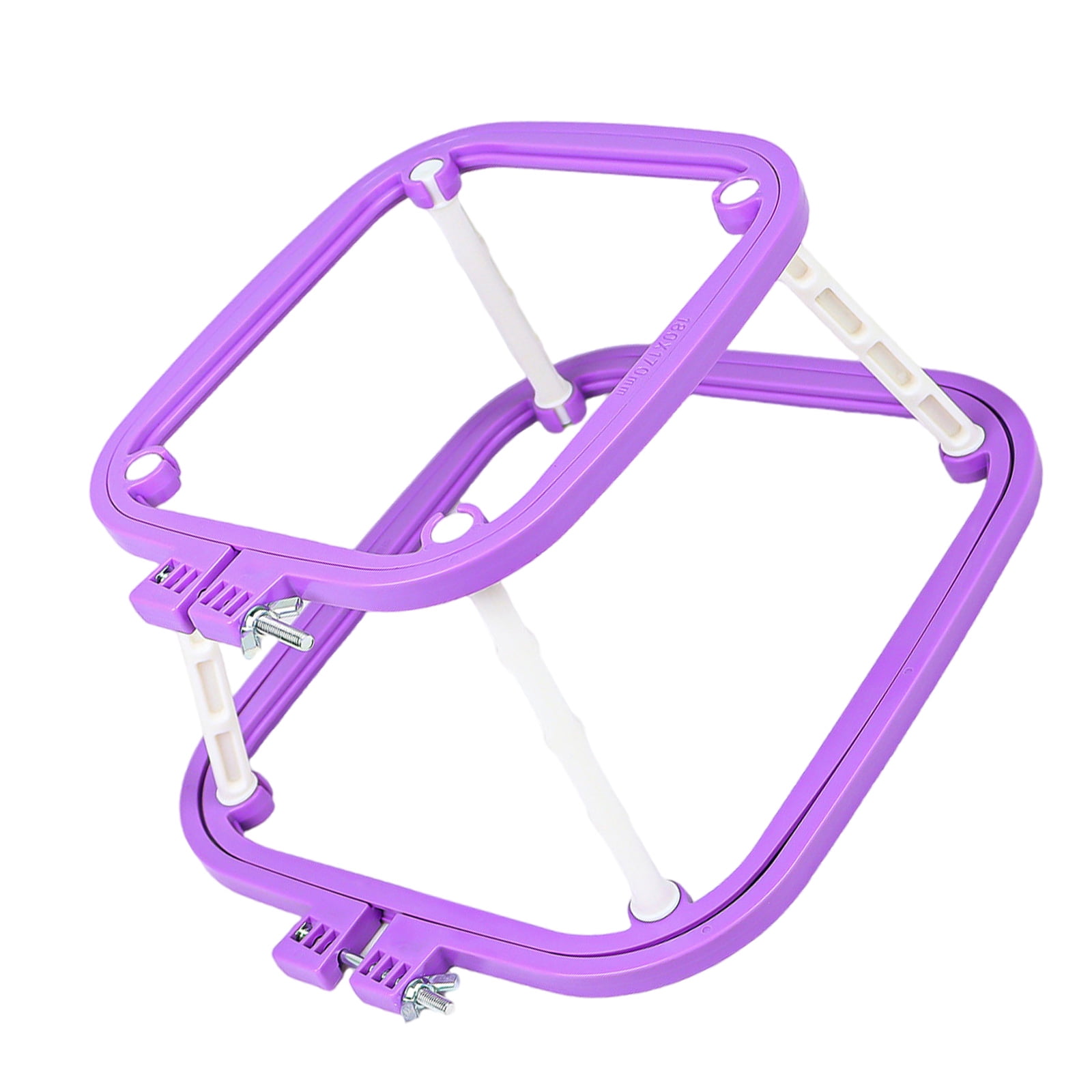 Embroidery Hoop Adjustable Embroidery Frame Double Layer Crosses Stitching Hoop Sewing Tool for Craft Project