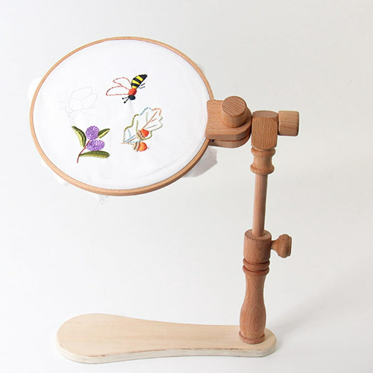 Embroidery Hoop Holder Rack 360 Degree Rotation Embroidery Hoop Cross Stitch,  Basic Style 