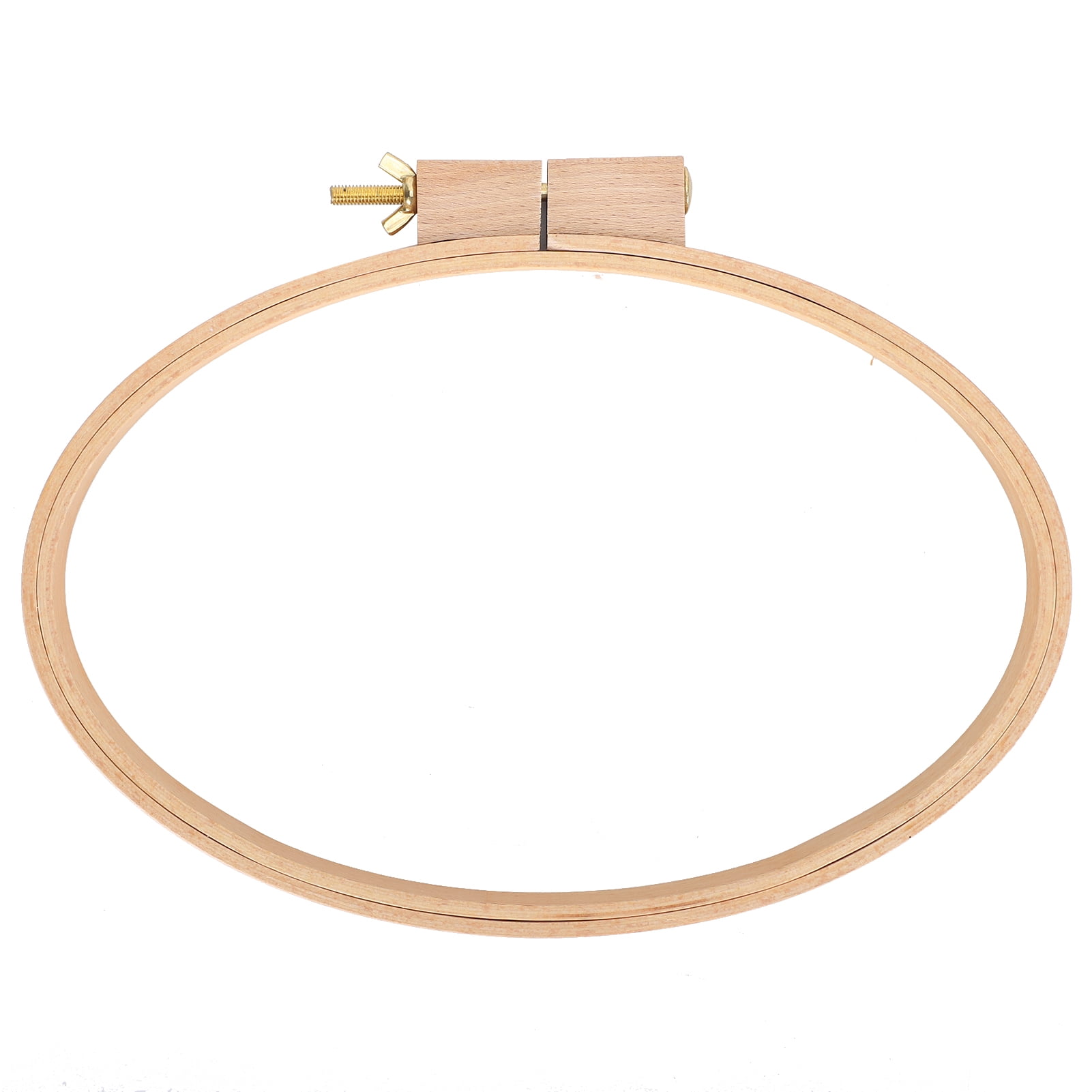 Embroidery Hoop Horizontal Oval Frame Wide Wooden Craft Desktop DIY