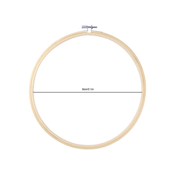 Embroidery Hoop Set, 1 PC Cross Stitch Hoops for Embroidery Sewing Craft, Adjustable Bamboo Embroidery Rings for DIY Needlework Art Craft Supplies
