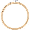 thumbnail image 1 of Embroidery Hoop Set,Casewin Cross Stitch Bamboo Circle Rings, 4 inch(Diameter 10 cm) for Embroidery, Home Cross Stitch Art, Handcraft, Sewing, Kids Patience Tutoring, with Easy Sandwiching Knob, 1Pc, 1 of 7
