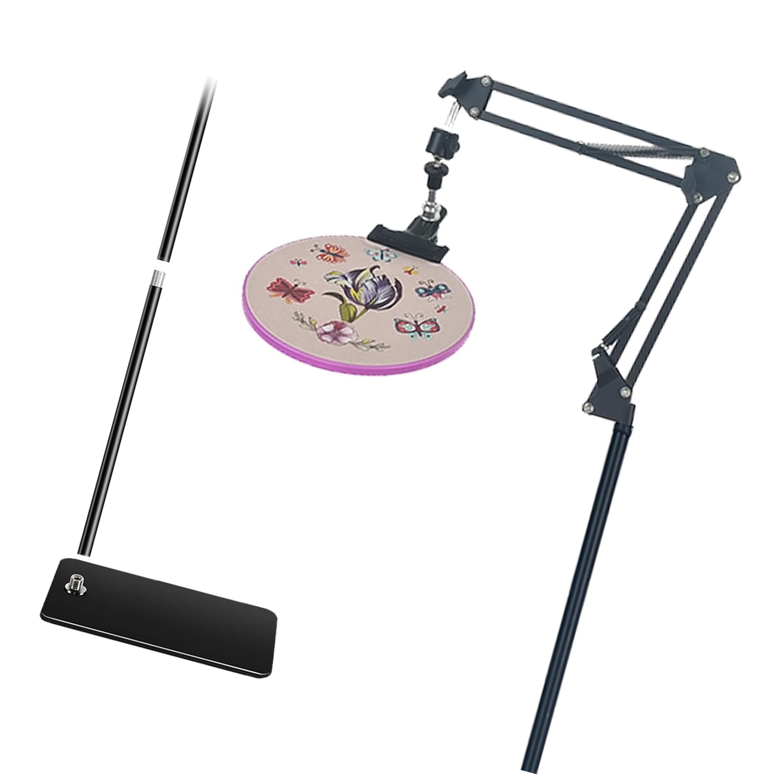 Embroidery Lap Stand Adjustable Embroidery Hoop Stand Easy to Use Embroidery Frame Stand for Craft Embroidery Sewings