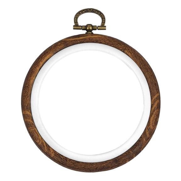 Embroidery Hoop, Wooden Circle for Embroidery and Cross Stitch Craft Sewing (Round) - 10cm