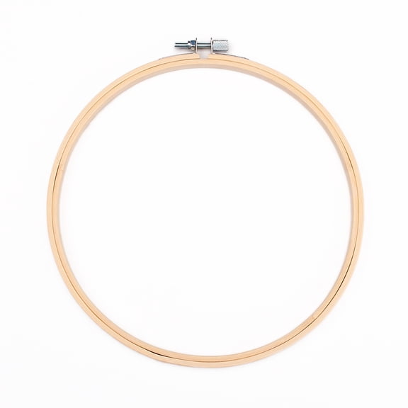 Embroidery Hoops Bamboo Circle Cross Stitch Hoop Ring for Embroidery and Cross Stitch Antique White 200x10mm Inner Diameter: 180mm