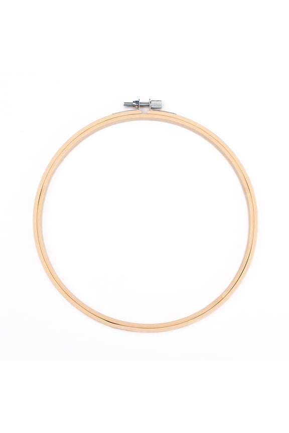 Embroidery Hoops Bamboo Circle Cross Stitch Hoop Ring for Embroidery and Cross Stitch Antique White 200x10mm Inner Diameter: 180mm