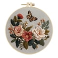 thumbnail image 1 of Embroidery Kit for Beginners & Adults Starter Kit, Cross Stitch Kits,DIY Hand Embroidery Needlepoint Set with , Pre-Printed Fabric, Threads and Instructions, 1 of 4
