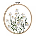 thumbnail image 1 of Embroidery Kit for Beginners, Cross Stitch Kits for Adults, 1 Pack Transparent with Floral Plant Pattern Sets Embriodery, Funny Easy Needlepoint Embrodery Crosstitch Kits, 1 of 6