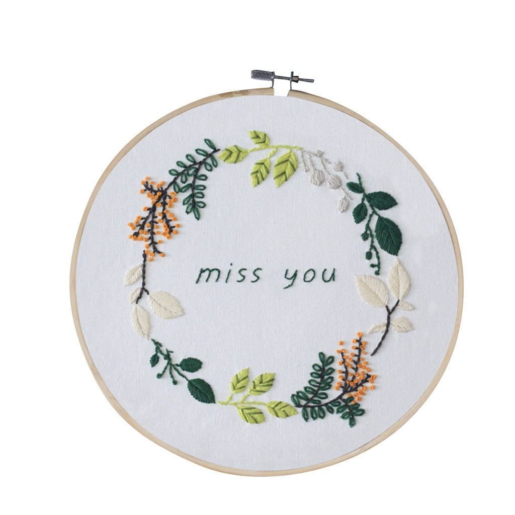 Embroidery Kit Set for BeginnersHandmade Embroidery DIY Craft Circular