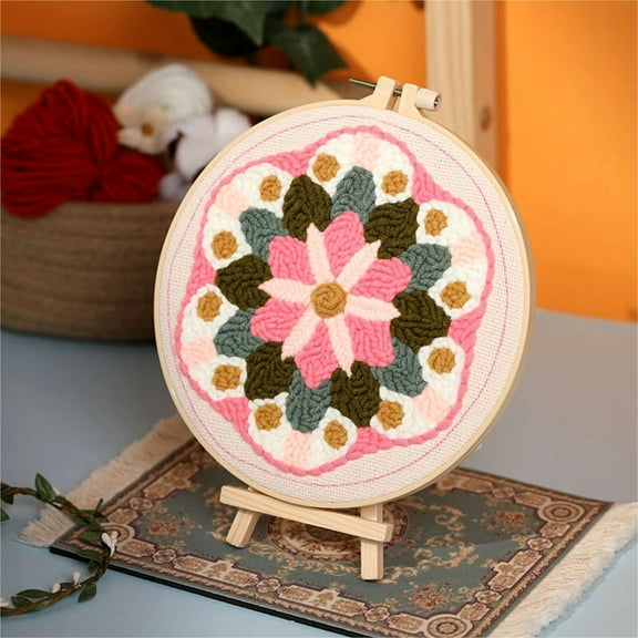 Embroidery Kit for Beginner, DIY Crafts for Adults, Cross Stitch kit