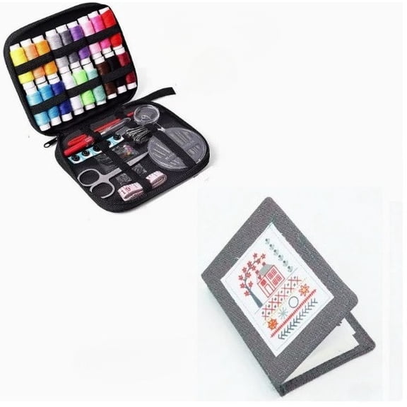 Embroidery Kit for Beginners with 86 Tools and Stitch Practice Book, DIY Sewing Starter Set