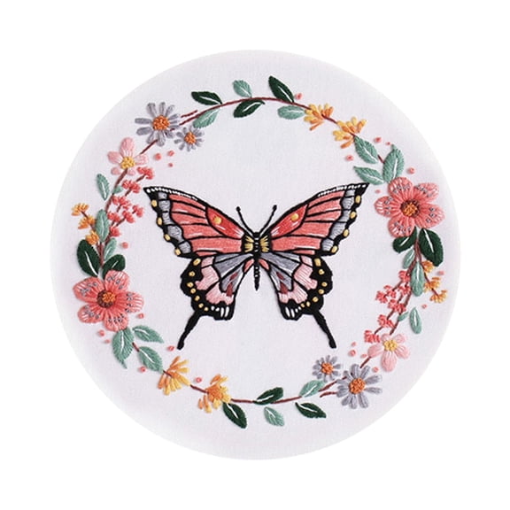 Embroidery Kits Butterfly Floral Pattern Embroidery Making Kits Embroidery Set