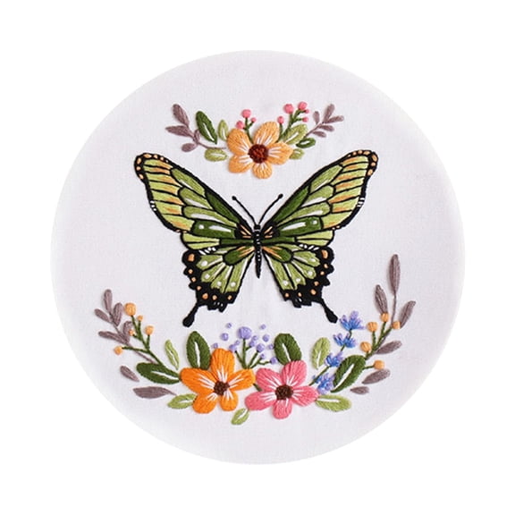 Embroidery Kits Butterfly Floral Pattern Embroidery Making Kits Embroidery Set