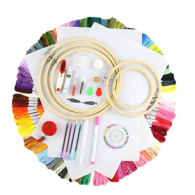 Embroidery Kits for Beginners Cross Stitch Tools, Hand Embroidery