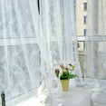 thumbnail image 1 of Embroidery Lace Window Curtain Panel Sheer Voile Curtain 1Piece, 1 of 11