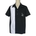 thumbnail image 1 of Embroidery Men Shirt Two-tone Color Bowling Shirts, 1 of 6