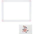 thumbnail image 1 of Embroidery Needlework Frame Plastic Stitch Frame Embroidery Scroll Frame Adjustable Stitching Frame Needlepoint Holder for Embroidery and Stitch White 28x39.5cm(11x15.6Inch)White, 1 of 7