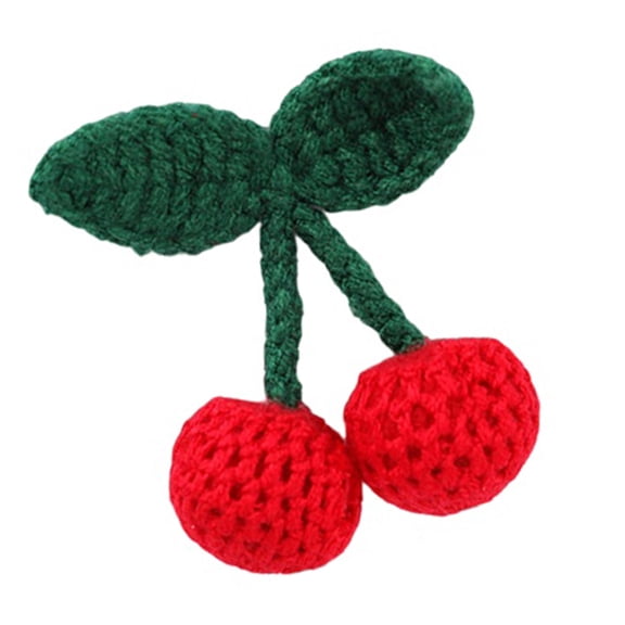 Embroidery Patches Colorful Cherries Pattern Appliques Adhesive Backing Patches for Clothing and Accessories