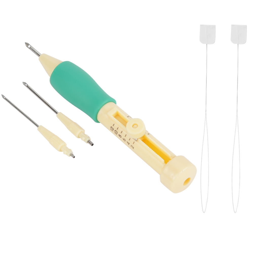 Embroidery Pen Punch , Needle Length Embroidery Needle Punch With 3