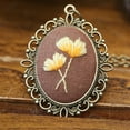 thumbnail image 1 of Embroidery Pendant Kit Embroidered Pendant Necklace with Needle Thread for DIY Art Crafts, 1 of 8