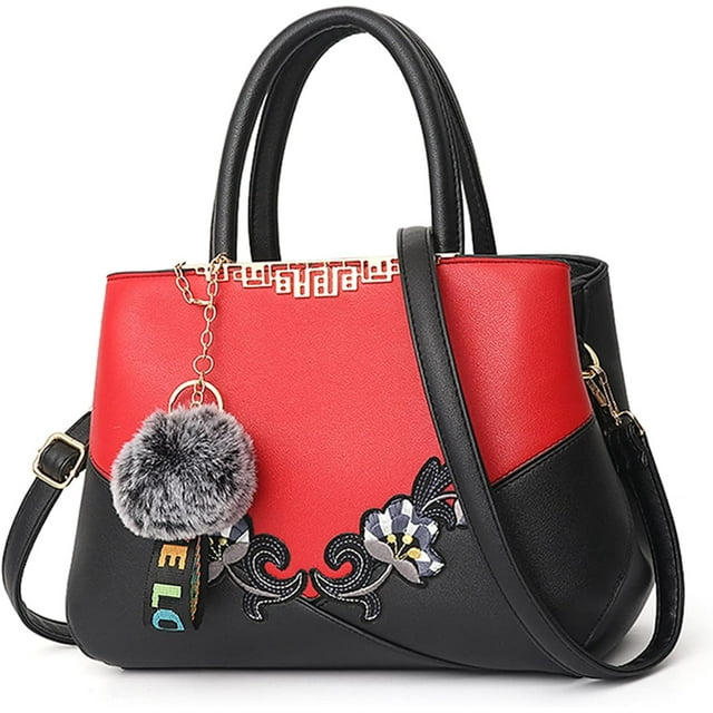 Embroidery Purses and Handbags for Women Fashion Ladies PU Leather