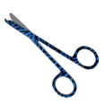 thumbnail image 1 of Embroidery Sewing Scissors, One Hook Blade, Stainless Steel 4.5" Seam Ripper, Blue Zebra, 1 of 1