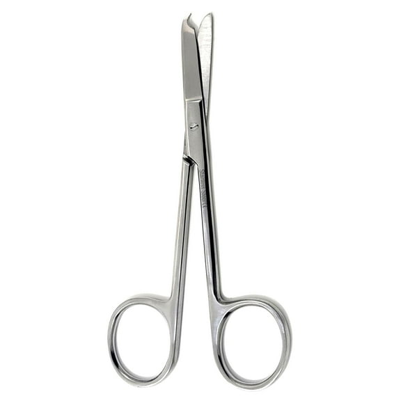 Embroidery Sewing Scissors, One Hook Blade, Stainless Steel 5.5" Slip n Snip Seam Ripper, Silver