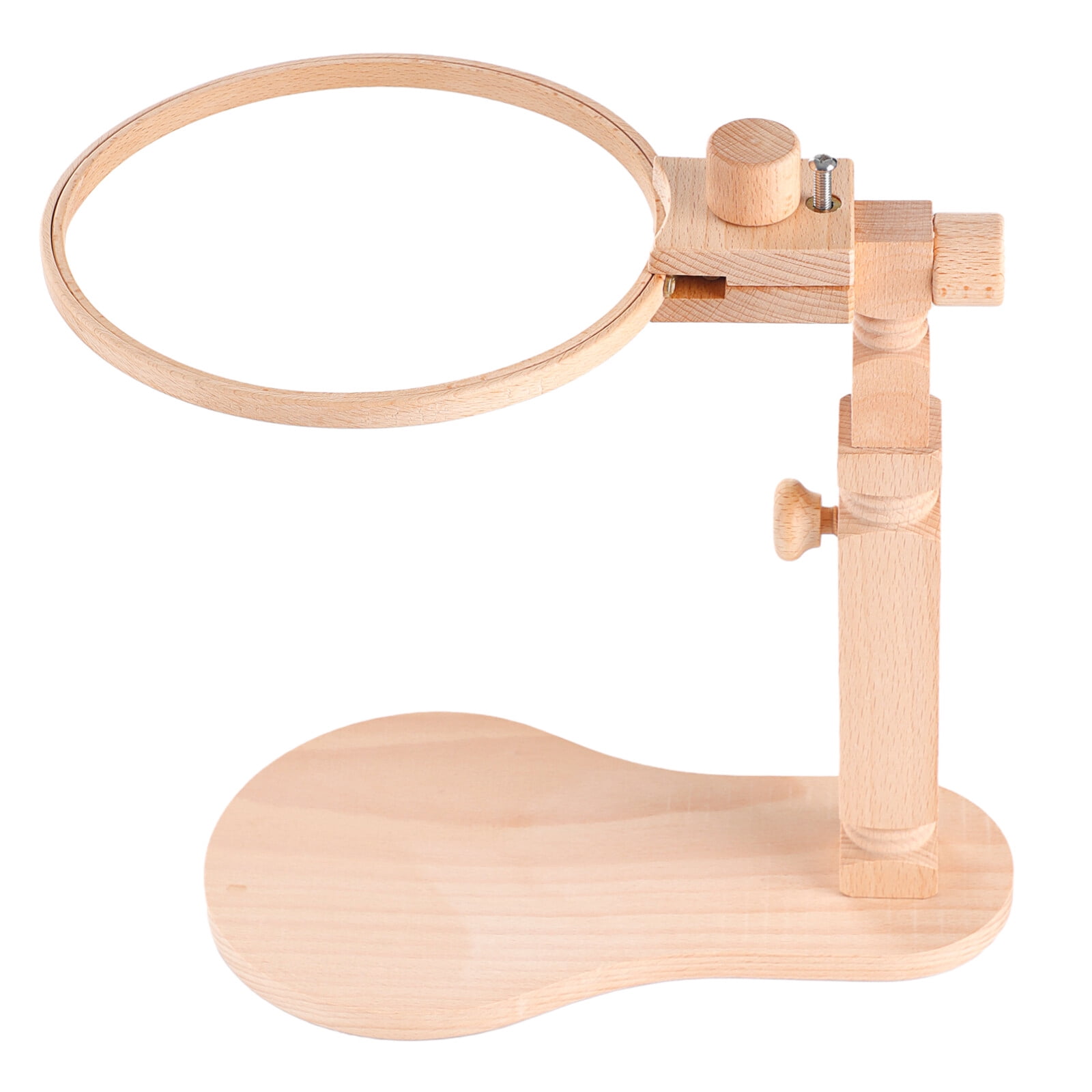 Adjustable Wooden Cross Stitch Hoop Holder, Hands-Free Embroidery Stand ...