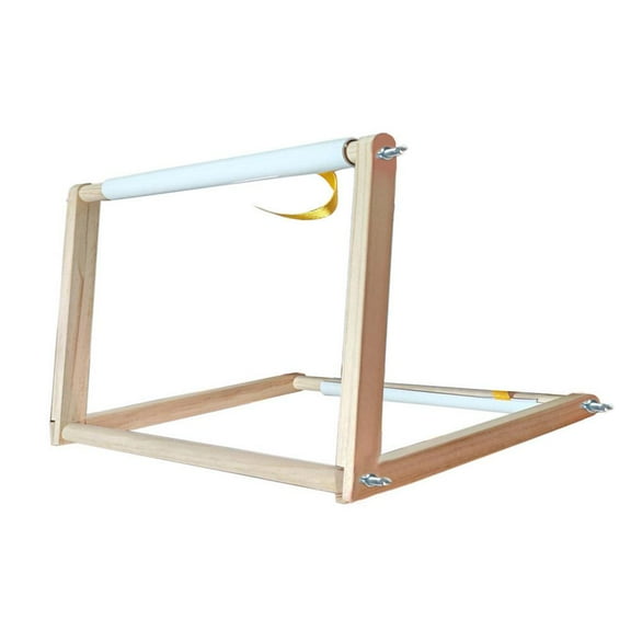 Embroidery Stand,Adjustable Embroidery Frame,Wood Cross Stitch Stand,Cross Stitch Hoop Holder Accessories for Lap or Table Top Tapestry,Needlepoint Stretcher Bars 2 Sizes 16.5 and 20.8