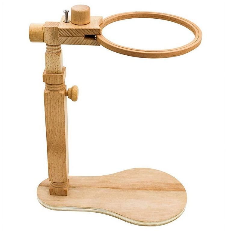 Embroidery Stand Holder - Hands Free Embroidery Hoop Stand, Beech