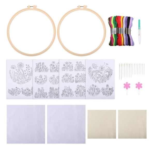 Embroidery Starter Kit Needlepoint Stitch Kit DIY Tools Needed Embroidery for Beginners Adults DIY