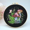 thumbnail image 1 of Embroidery Starter Kits Mushroom with Pattern and Instructions, Plastic Embroidery Hoops,Threader,Color Threads and Needles,Embroidery Kit for Beginners(IN67), 1 of 4