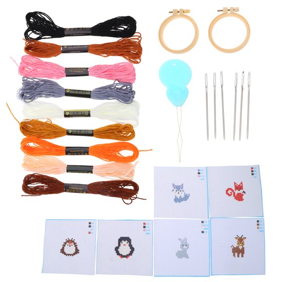 Embroidery Starter Kits with Pattern and Instructions Stitches Kits Embroidery Stitches Practice for Women