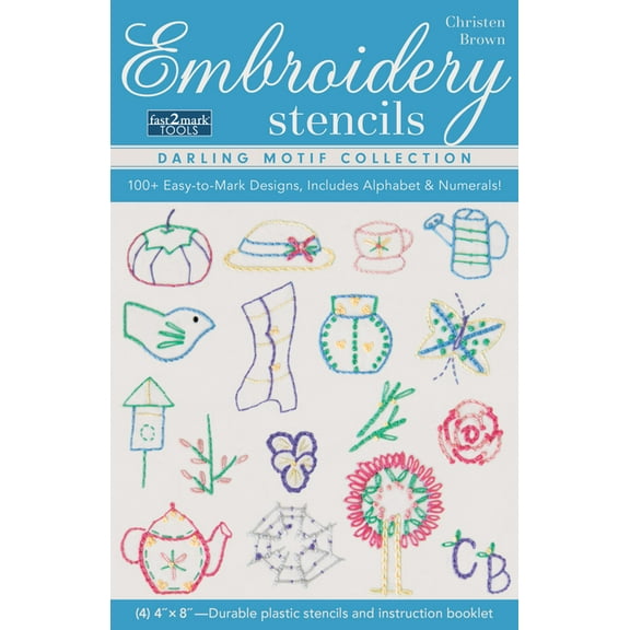 Embroidery Stencils Darling Motif Collection : 100+ Easy-to-Mark Designs, Includes Alphabet & Numerals! (General merchandise)