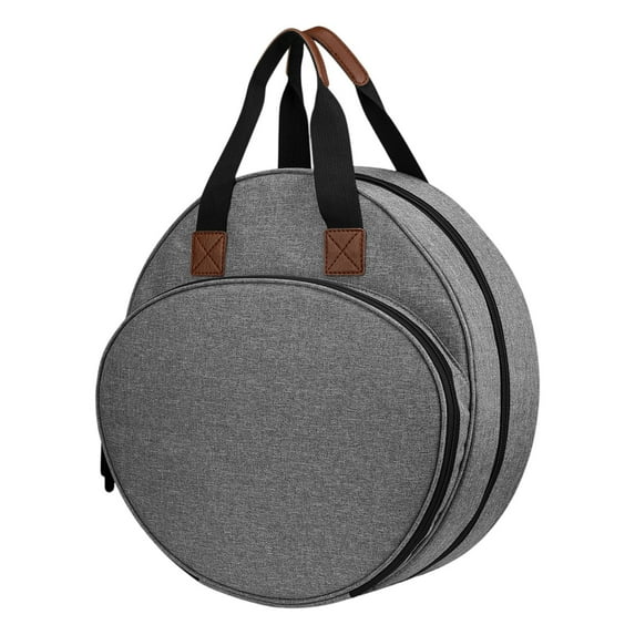 Embroidery Storage Bag, Embroidered Project Tote With Multiple Compartments, For Embroidery Supplies Organization, Craft Storage, Travel Use - Light Gray