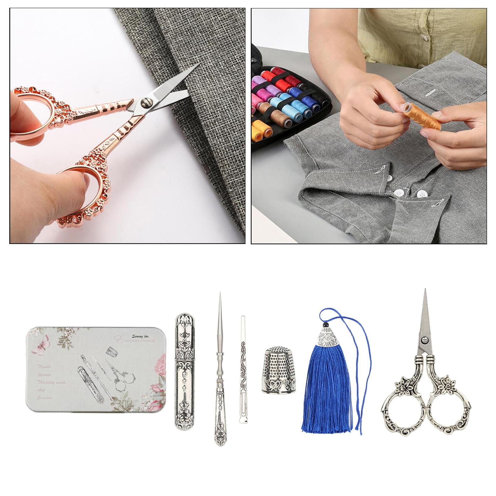 Embroidery s , Vintage Sewing Tools with Embroidery s, Case, Daisy