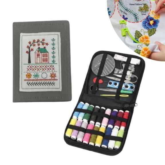 Embroom Embroidery Stitch Book Kit for Beginner, 2026 New DIY Book Embroidery Kit with Full Tools and Instructional Tutorial 106 Patterns for Craft Lovers and Sew Enthusiast