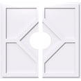 thumbnail image 1 of Embry Architectural Grade PVC Contemporary Ceiling Medallion 26"OD x 6"ID x 9"C - Two Piece, 1 of 11