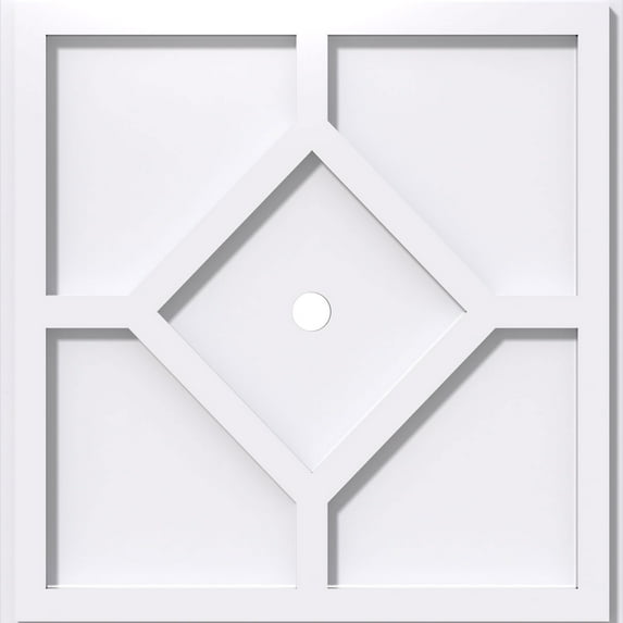 Embry Architectural Grade PVC Contemporary Ceiling Medallion 32"OD x 2"ID x 11"C