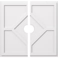 thumbnail image 1 of Embry Architectural Grade PVC Contemporary Ceiling Medallion 34"OD x 5"ID x 11 3/4"C - Two Piece, 1 of 5