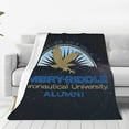 thumbnail image 1 of Embry-Riddle Aeronautical University Blanket, Flannel Blankets Light Plush Bed Blanket, Suitable for Bed Sofa & Gift for Family, 1 of 1
