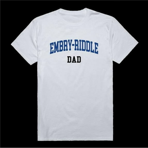 Embry-Riddle Aeronautical University Eagles College Dad T-Shirt, White - Medium