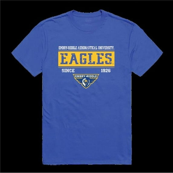 Embry-Riddle Aeronautical University Eagles College Established T-Shirt, Royal - Medium