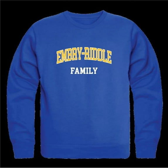 Embry-Riddle Aeronautical University Eagles Family Crewneck Sweatshirt, Royal - Large