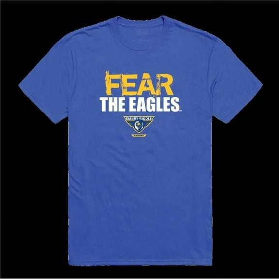 Embry-Riddle Aeronautical University Eagles Fear College T-Shirt, Royal - Extra Large