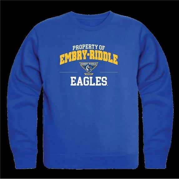 Embry-Riddle Aeronautical University Eagles Property of Crewneck Sweatshirt, Royal - Large
