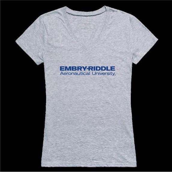 Embry-Riddle Aeronautical University Eagles Women Seal T-Shirt, Heather Grey - Extra Large