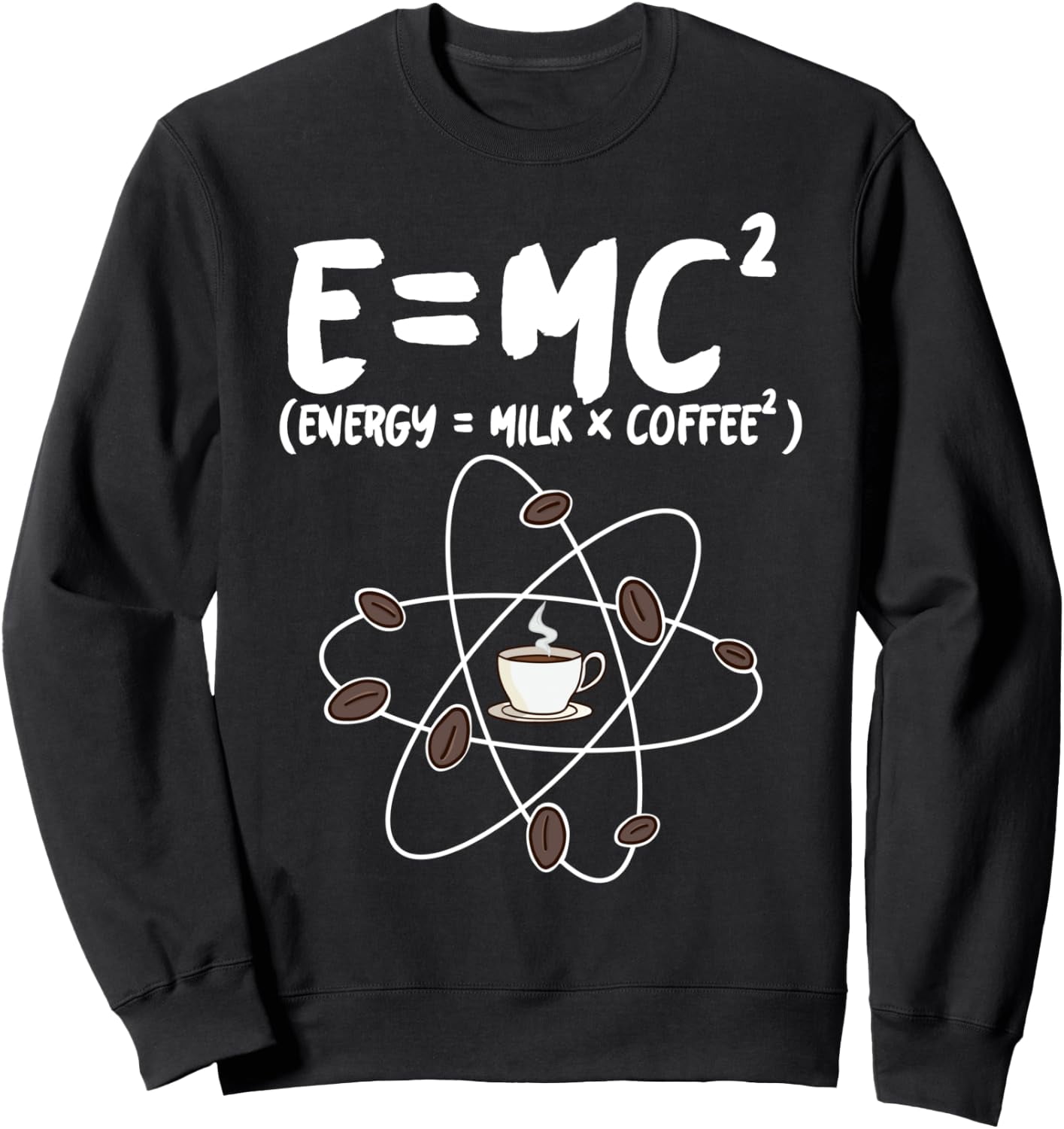 Emc2 Energy Milk And Coffee Graphic Sweatshirt - Walmart.com